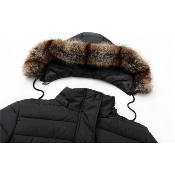 Women's Long Winter Coat Waterproof Puffer Jacket Thickened Down - Picture 5 of 8